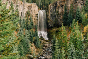 Tumalo Falls in the fall