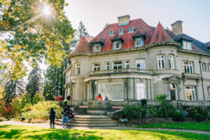 Pittock Mansion from the lawn