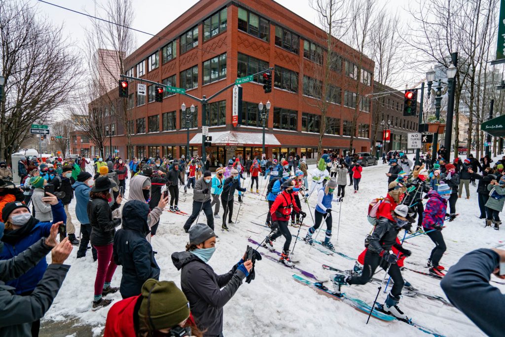 Portland in snow