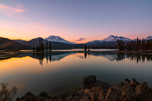 Sparks Lake at sunset