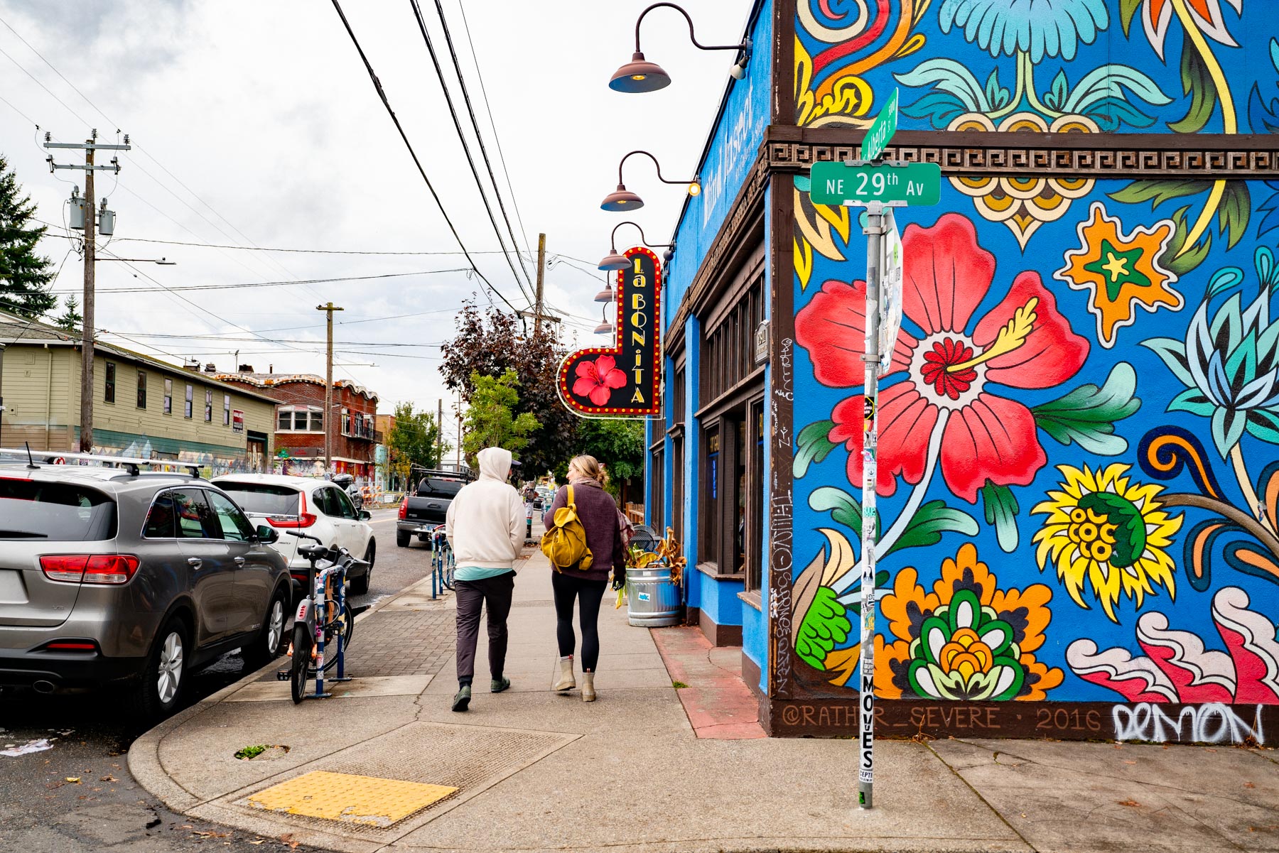 Murals in Alberta neighborhood 
