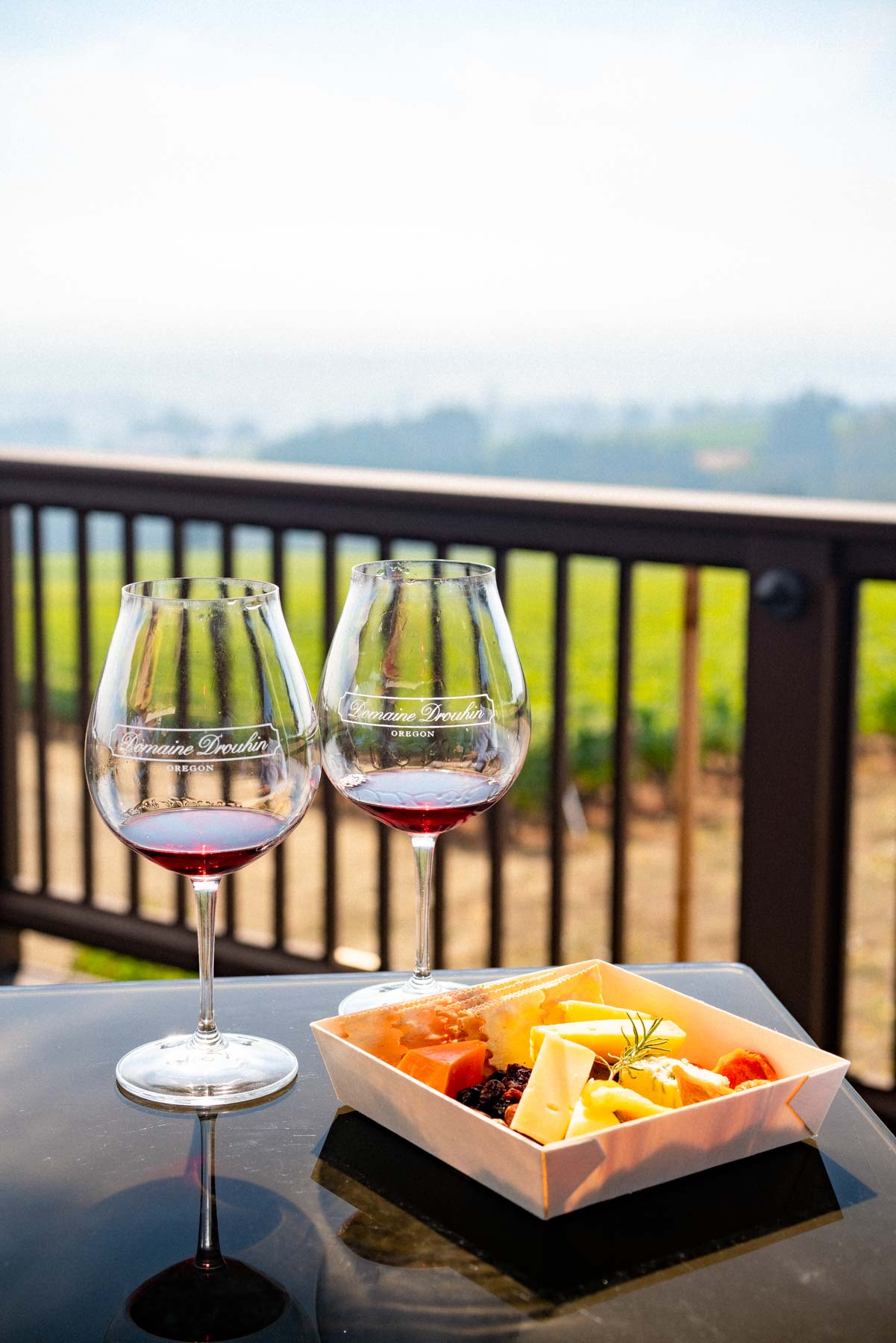 wine tasting at Domaine Drouhin Willamette Valley