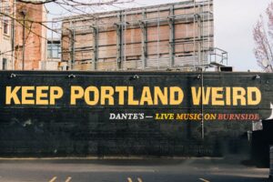 keep portland weird sign