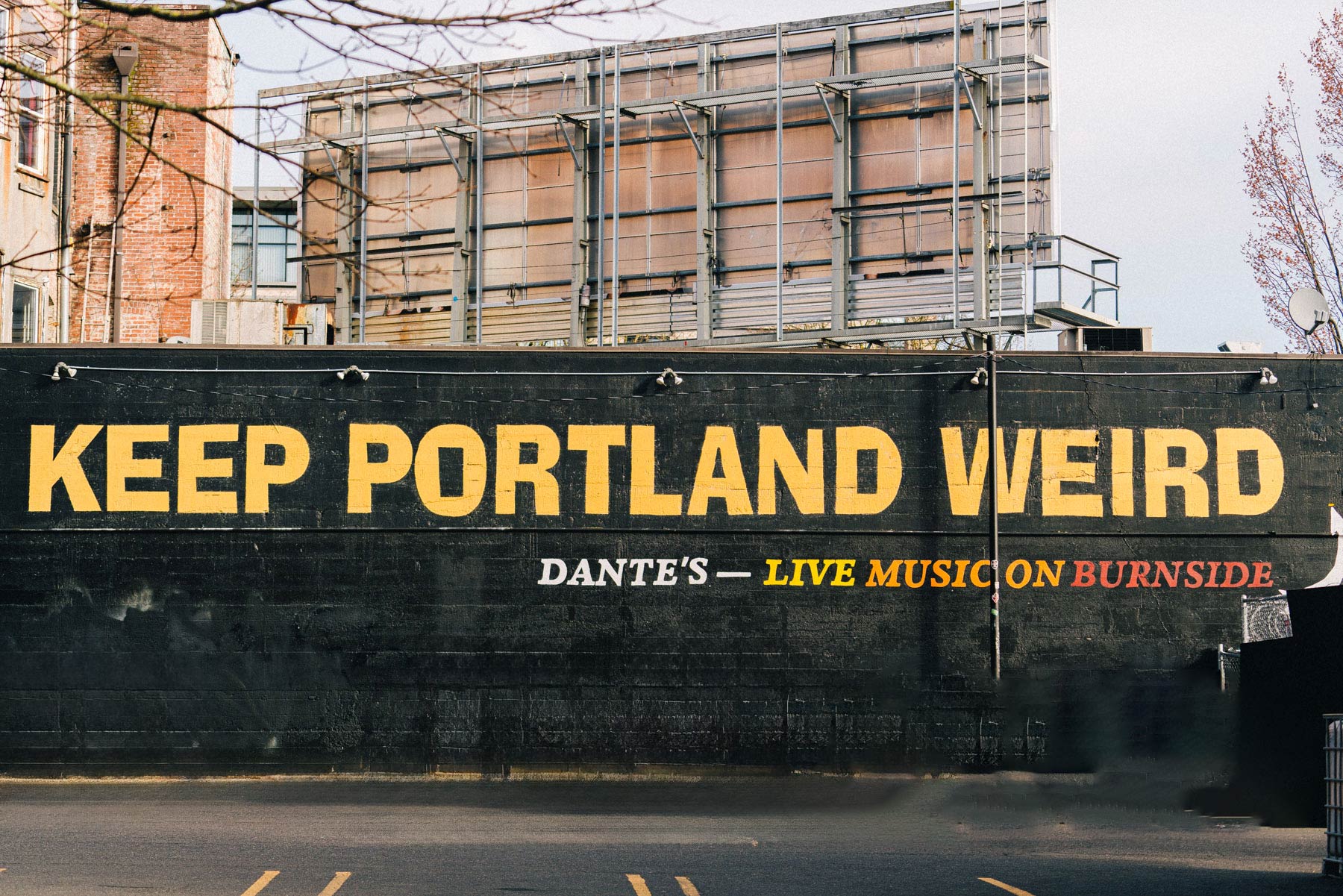 keep portland weird sign