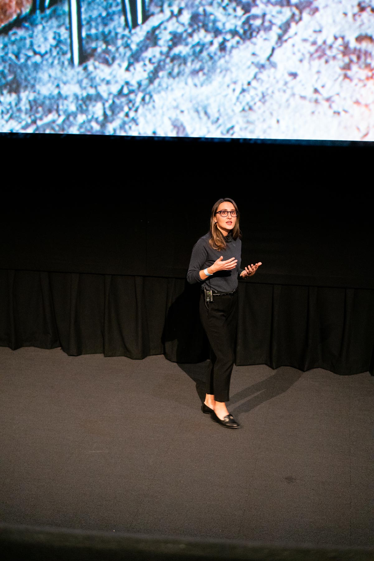 antonina speaking at OMSI museum Portland