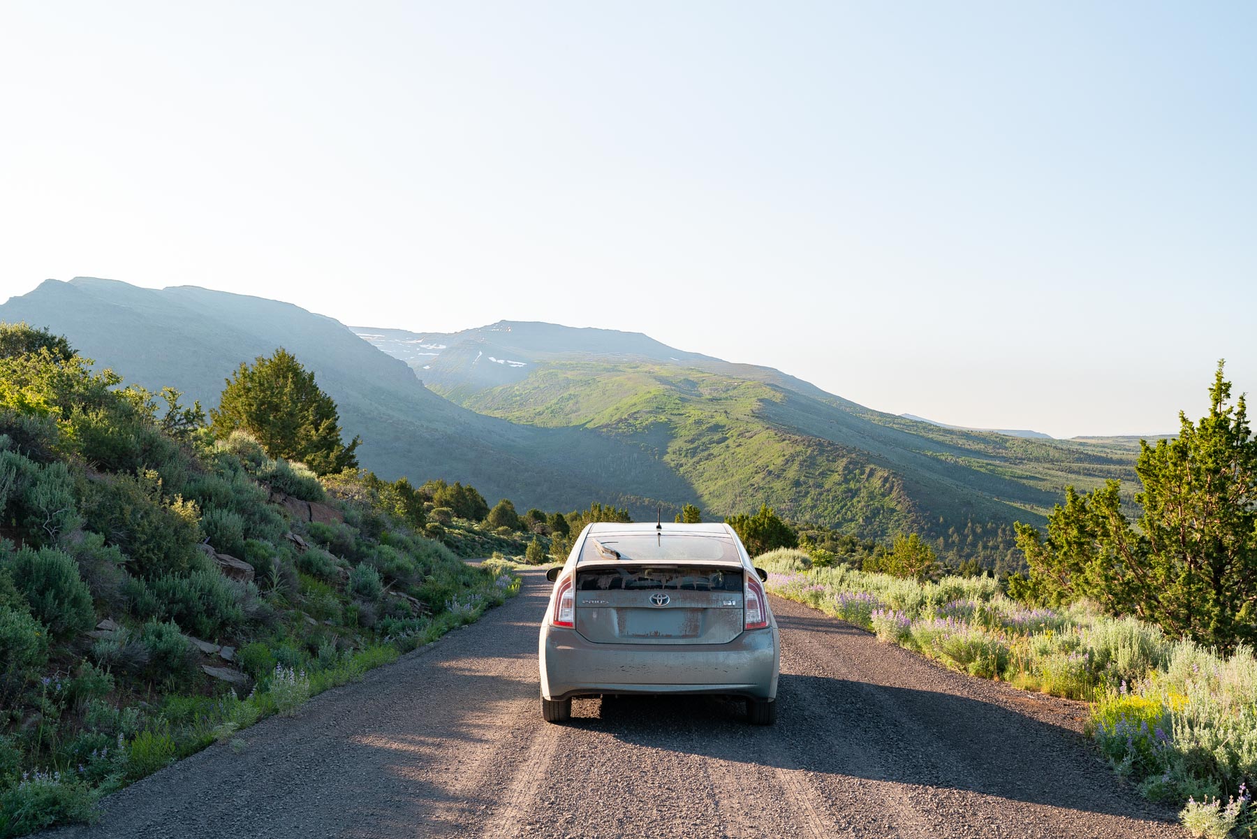 driving at steens mountain oregon